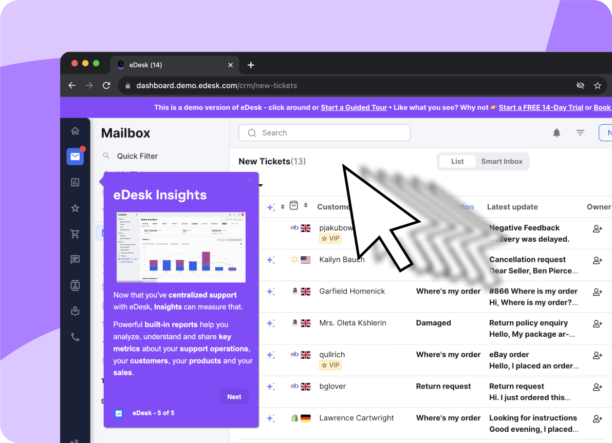 eDesk interactive demo